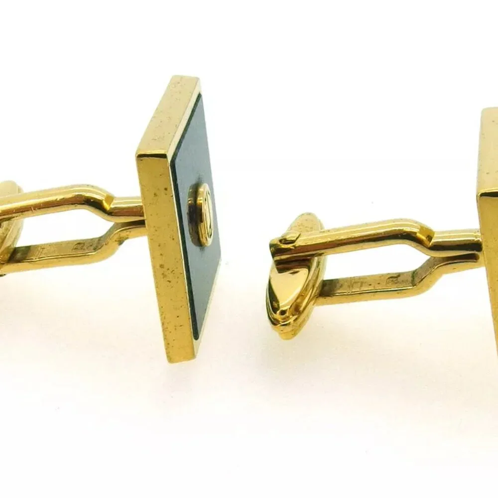 dunhill cuff d mark Gold Hardware Authentic used